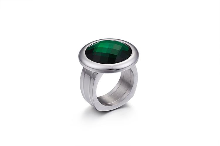 Rossny Women Rings Bulgaria Gold Stainless Steel & Colorful Stone Rings-Rings-Rossny