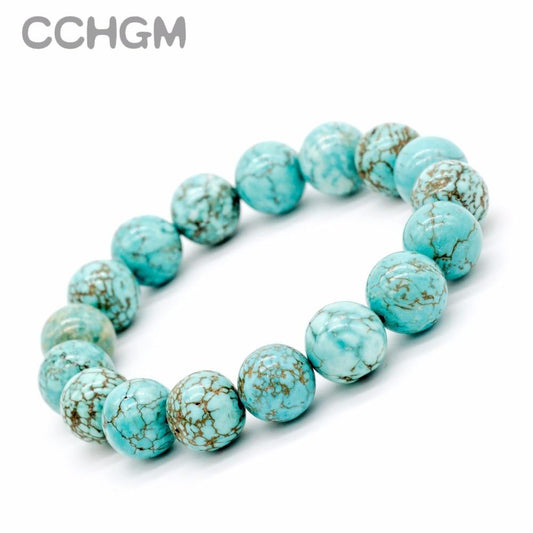 Natural Turquoises stone beads bracelets-Bracelet-Rossny