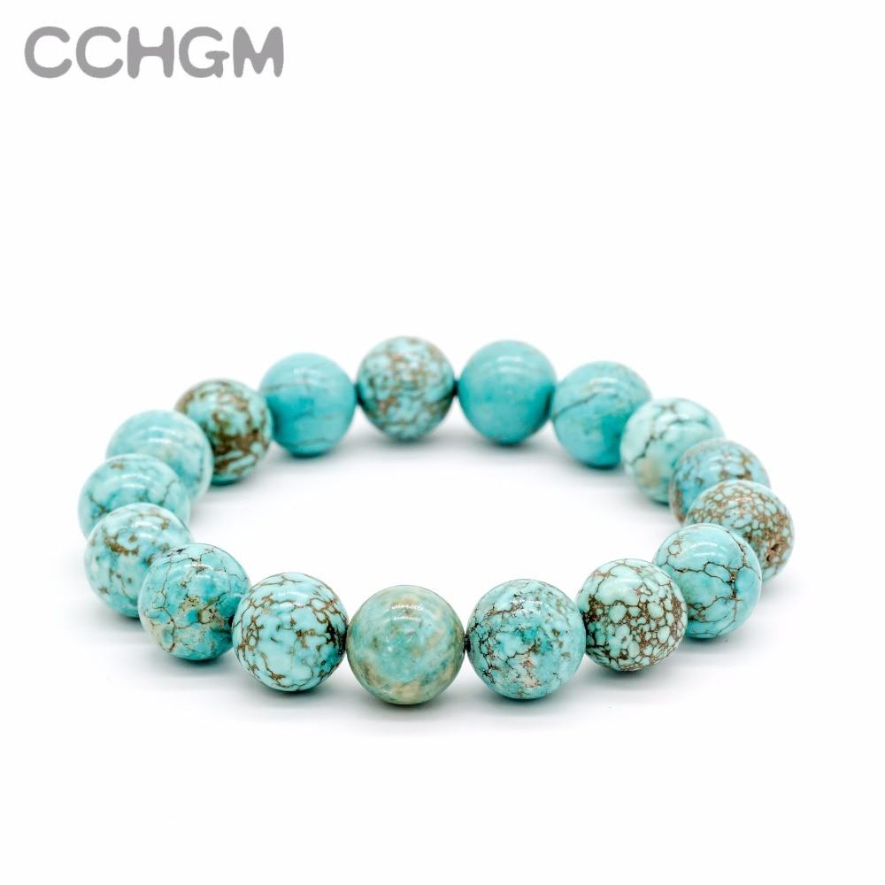 Natural Turquoises stone beads bracelets-Bracelet-Rossny