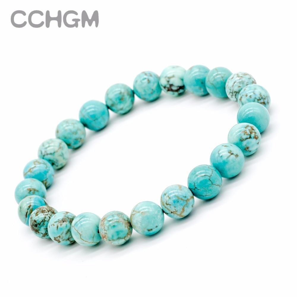 Natural Turquoises stone beads bracelets-Bracelet-Rossny