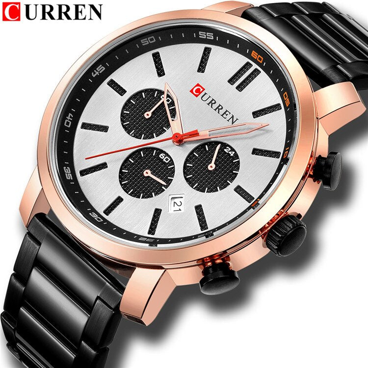 Luxury Men's Watches Date Clock Male Sports Timing Watches YSYH Mens Quartz Casual WristWatch