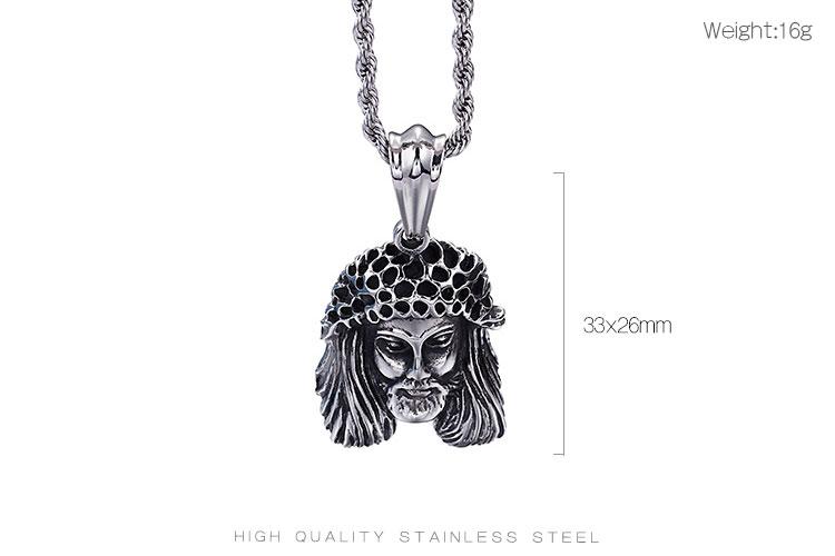 Punk Captain Jack Pendant Necklaces For Men Stainless Steel Figure Pirate Skull Necklace Chain Jewelry-Necklace Pendant-Rossny