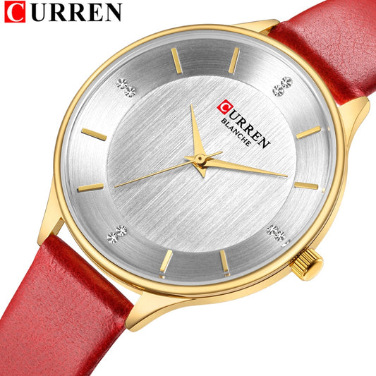 YSYH Brand Diamond Women's Watch Simple Slim Quartz Leather Wristwatch For Women Fashion Dress Ladies Clock Montre femme