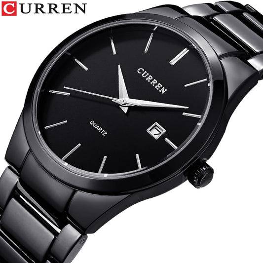 YSYH  Calendar  Quartz Wrist Watch Stylish Men's Watch Military Waterproof Full Steel Male Clock