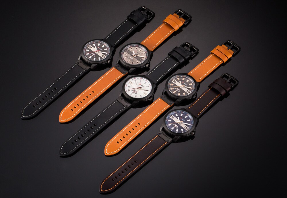 YSYH Men Watches Display Date Week Quartz Wristwatch  Male Clock