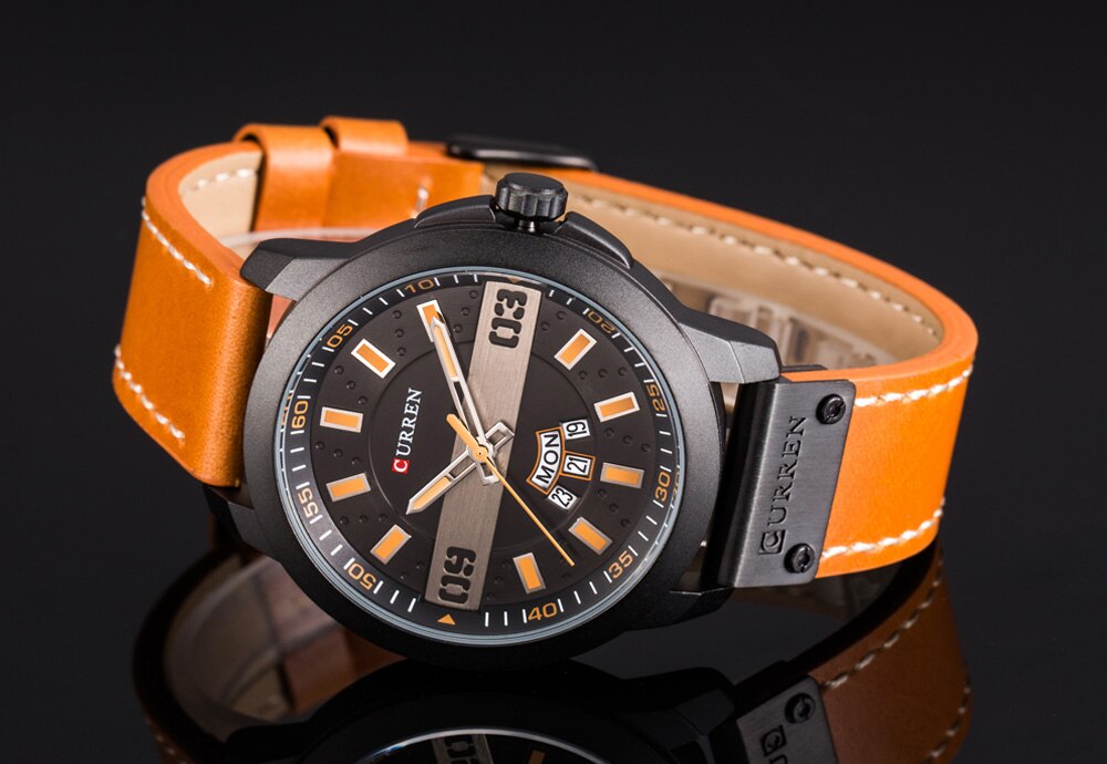 YSYH Men Watches Display Date Week Quartz Wristwatch  Male Clock