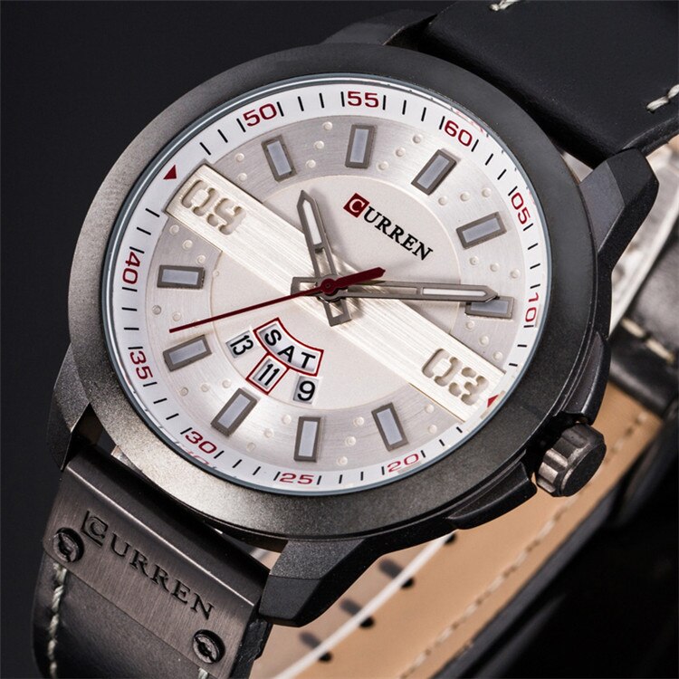 YSYH Men Watches Display Date Week Quartz Wristwatch  Male Clock