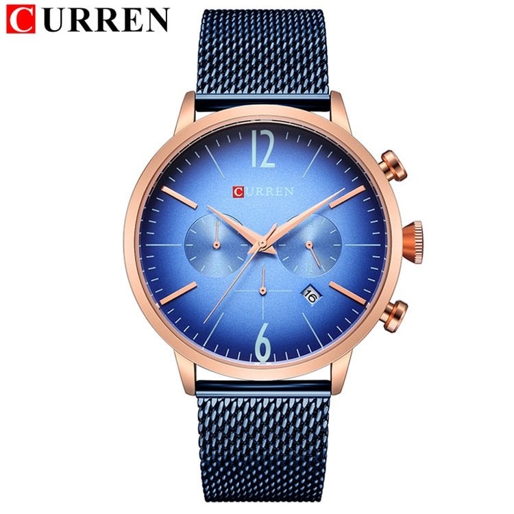 YSYH Hot  Sport Men Watches   Luxury erkek kol saati Quartz Wrist Watch Chronograph Steel Band Clock