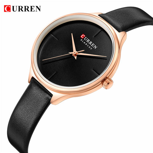 YSYH Ladies Watches Minimalist Wrist Watch for Women Casual Fashion Leather Strap Quartz Female Clock Simple Classy Watch