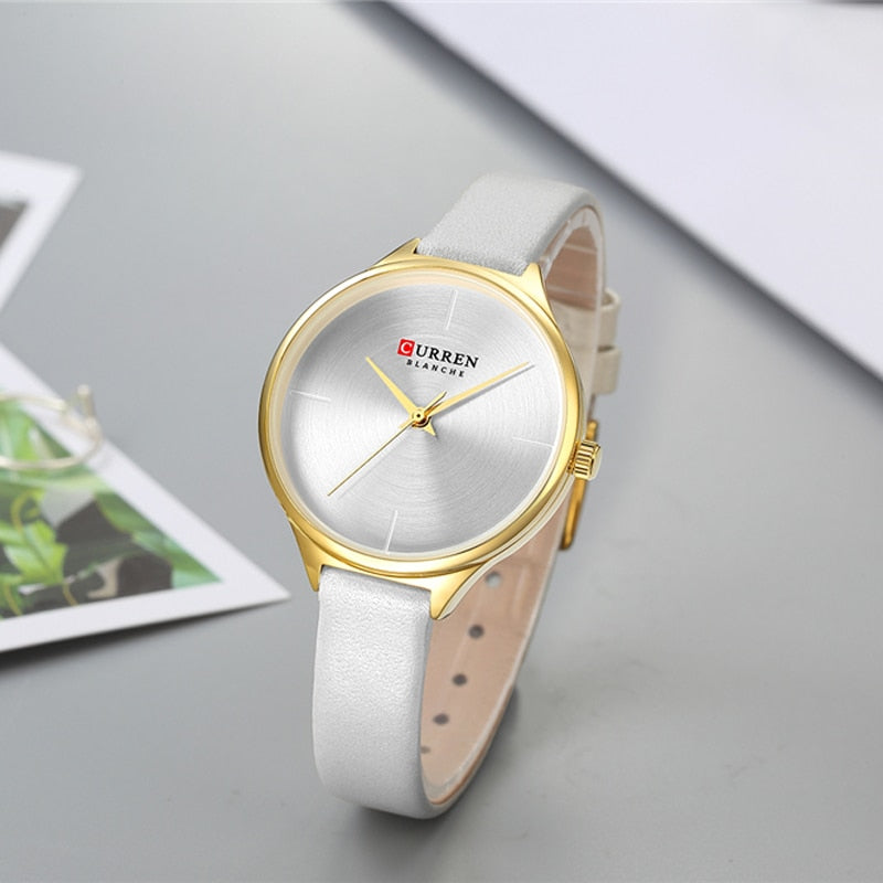 YSYH Ladies Watches Minimalist Wrist Watch for Women Casual Fashion Leather Strap Quartz Female Clock Simple Classy Watch