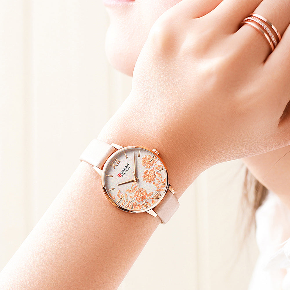 YSYH Leather Women Watches  Beautiful Unique Design Dial Quartz Wristwatch Clock Female Fashion Dress Watch Montre femme