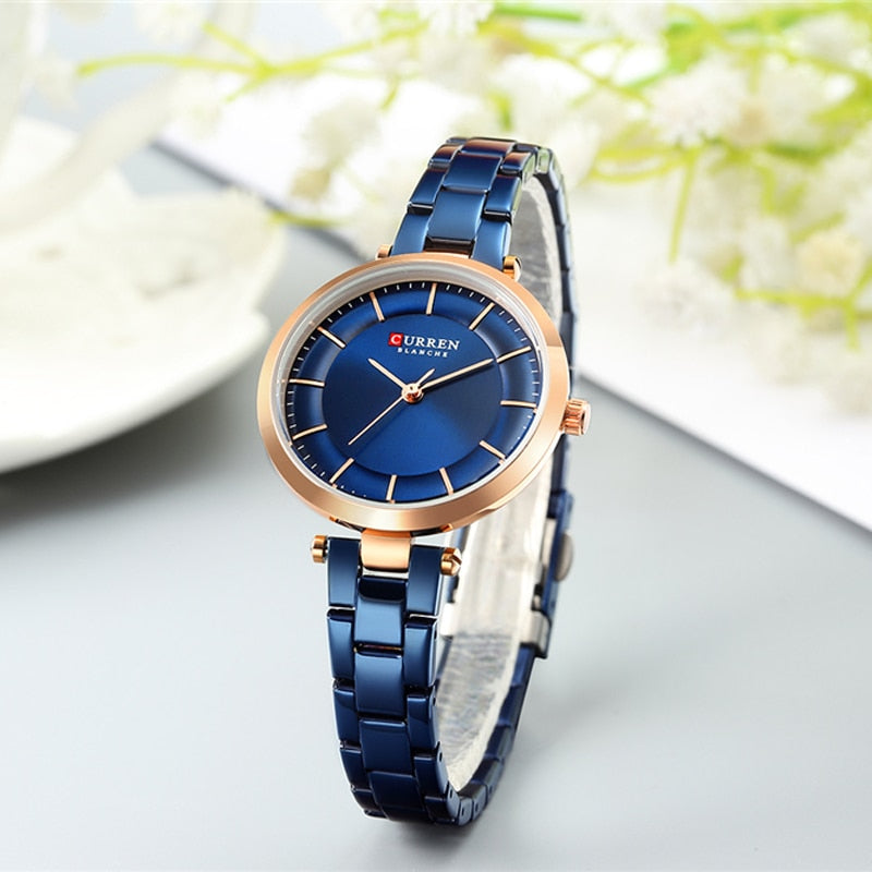YSYH Luxury Brand Minimalist Quartz Watches Women Rose Gold Bracelet Watch Casual Slim Clock for Ladies Wristwatch with Steel