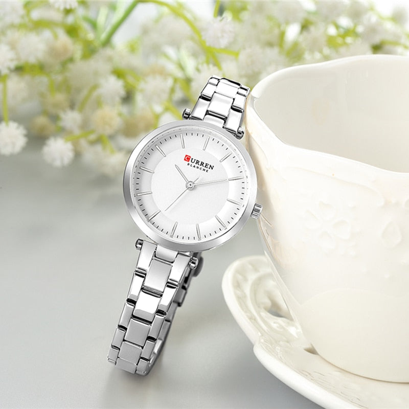 YSYH Luxury Brand Minimalist Quartz Watches Women Rose Gold Bracelet Watch Casual Slim Clock for Ladies Wristwatch with Steel