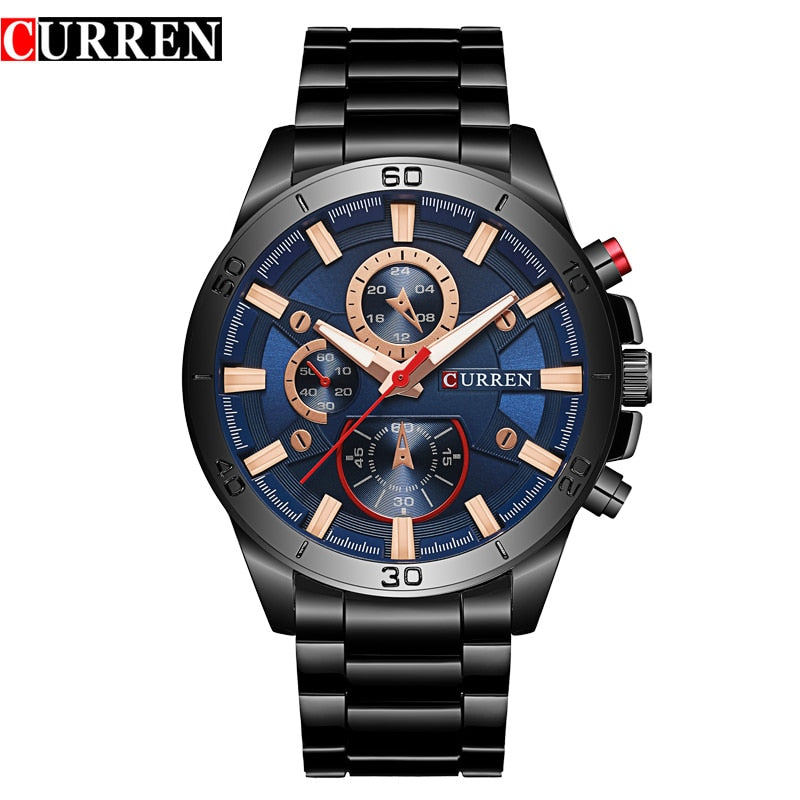 YSYH Men Watches  Luxury Men Military Wristwatches Full Steel Men Sports Watch Waterproof   Montre
