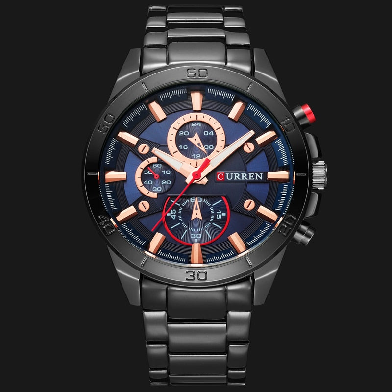 YSYH Men Watches  Luxury Men Military Wristwatches Full Steel Men Sports Watch Waterproof   Montre