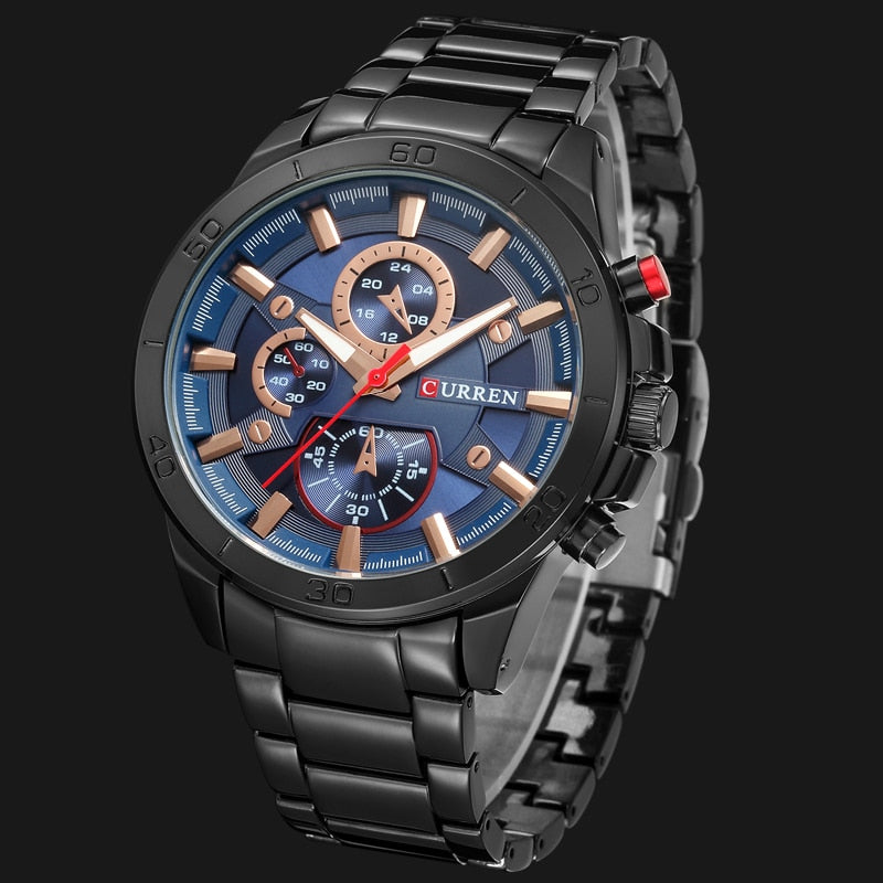YSYH Men Watches  Luxury Men Military Wristwatches Full Steel Men Sports Watch Waterproof   Montre