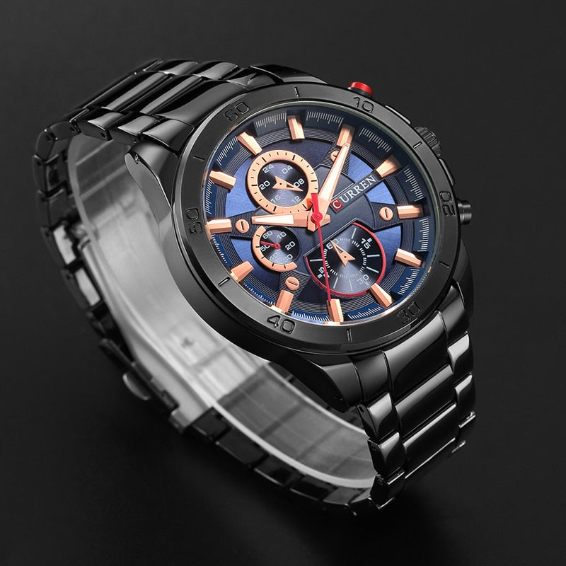 YSYH Men Watches  Luxury Men Military Wristwatches Full Steel Men Sports Watch Waterproof   Montre