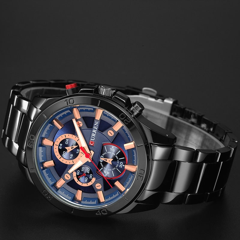YSYH Men Watches  Luxury Men Military Wristwatches Full Steel Men Sports Watch Waterproof   Montre
