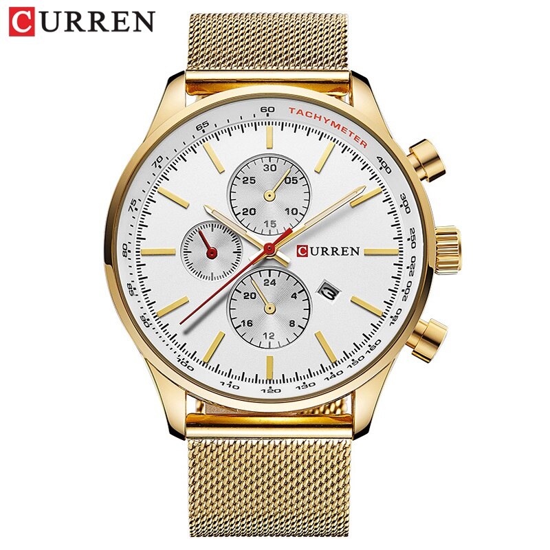 YSYH  Brand Luxury  Casual Sports Men Watches Stainless Steel Wristwatch Date Male Clock