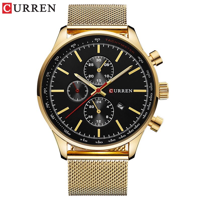 YSYH  Brand Luxury  Casual Sports Men Watches Stainless Steel Wristwatch Date Male Clock