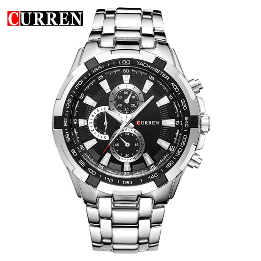 YSYH Watches Men  Luxury &Casual Quartz Male Wristwatches Classic Analog Sports Steel Band Clock Relojes