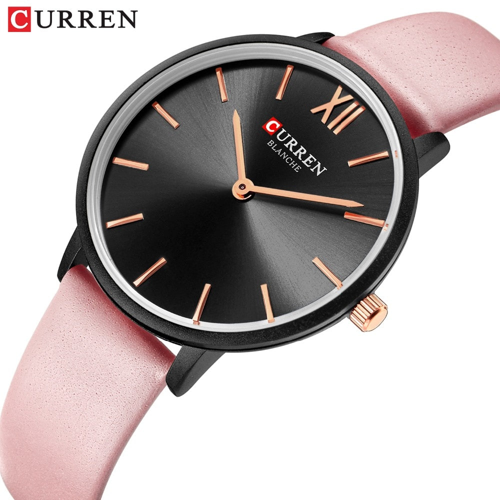 YSYH Women Watches Pink Analog Quartz Clock Female Casual Ladies Wrist Watch Soft Leather Strap Watch relogios feminino