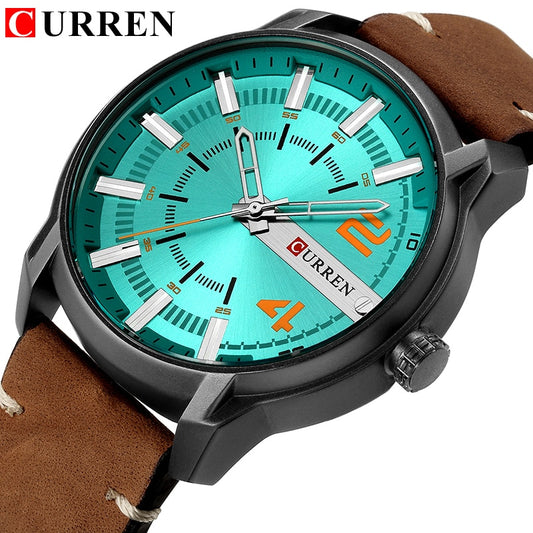 Casual Analog Quartz Wrist Watch YSYH  High Quality Leather Strap Man Clock Water Resistant Relojes Hombre