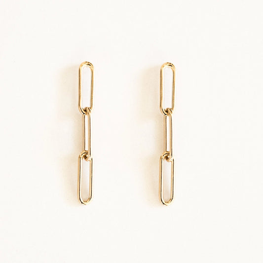 Chunky Paperclip Stud Earrings