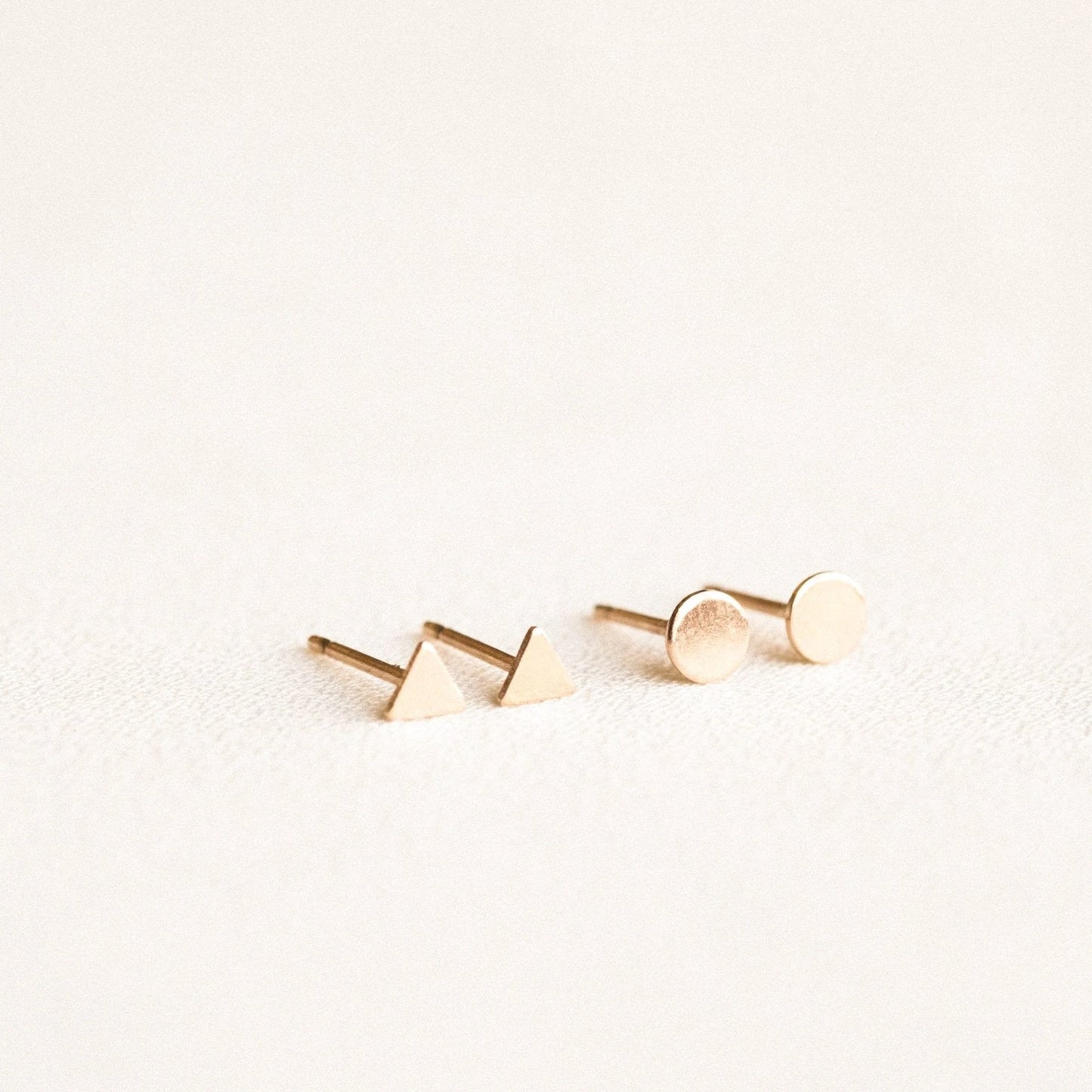 Circle Stud Earrings