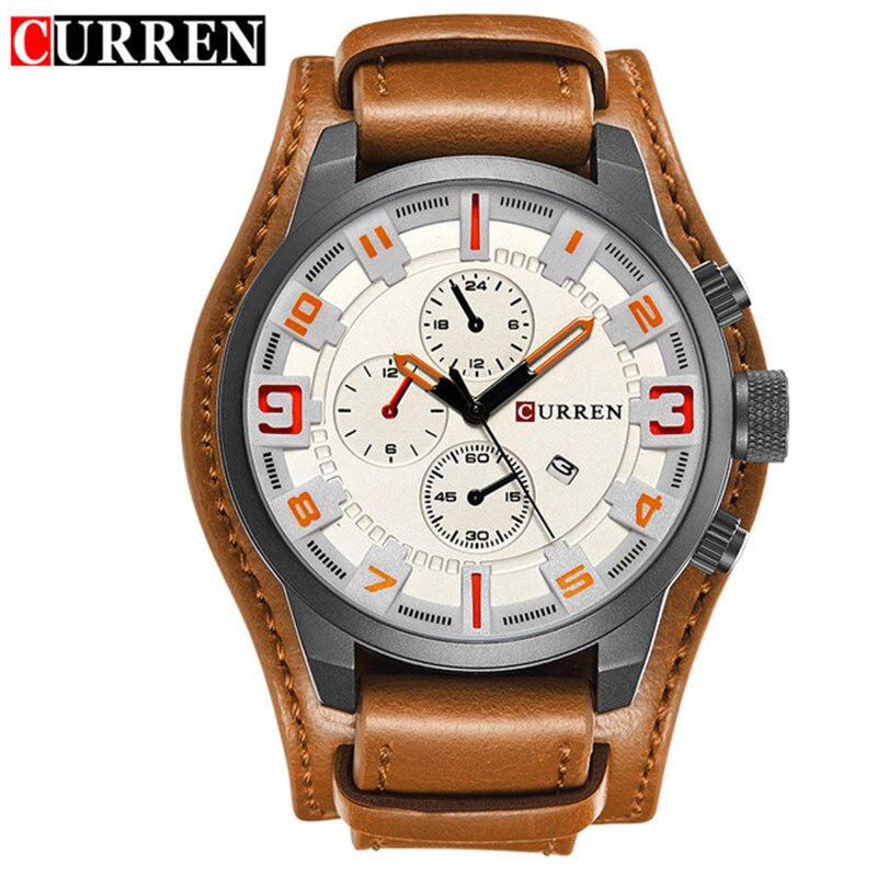 YSYH Army Military Quartz  Luxury Leather Men Watch Casual Sport Male Clock Watch