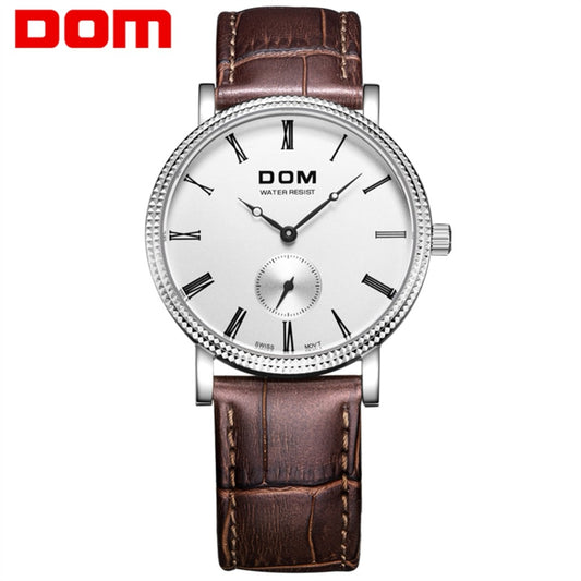 YSYH Luxury Business Casual Watch Male Retro Style Independent Stopwatch High Quality Movement Quartz Qolok Men 6mm Ultra-thin