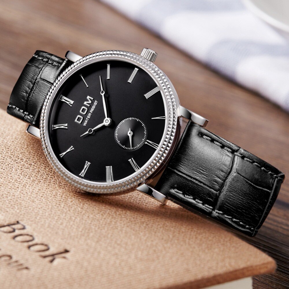 YSYH Luxury Business Casual Watch Male Retro Style Independent Stopwatch High Quality Movement Quartz Qolok Men 6mm Ultra-thin