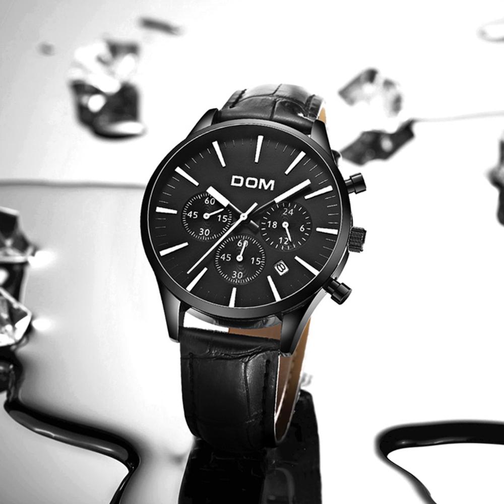 YSYH Luxury Men's Black Watch Casual Watches Man Waterproof Sports Quartz Wrist Watch Male Fashion Clock Relojes Hombre