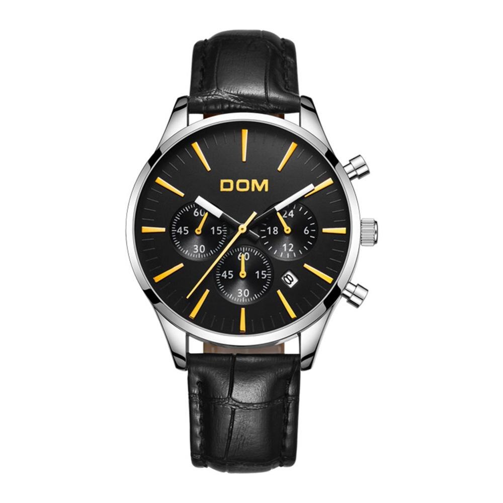 YSYH Luxury Men's Black Watch Casual Watches Man Waterproof Sports Quartz Wrist Watch Male Fashion Clock Relojes Hombre
