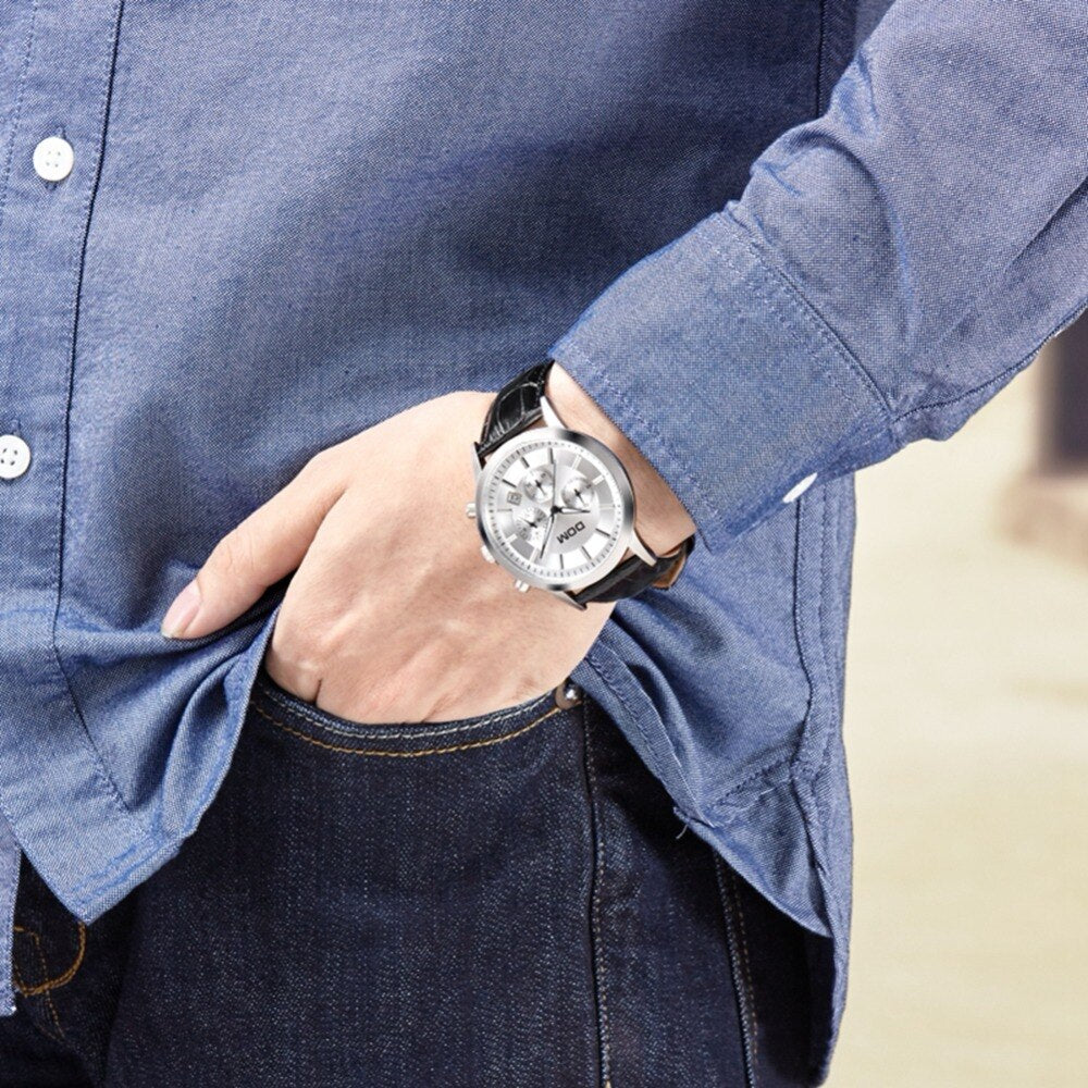 YSYH boutique men's multi-pointer waterproof sports watch Countdown Calendar display Sapphire Crystal Quartz Watch Men