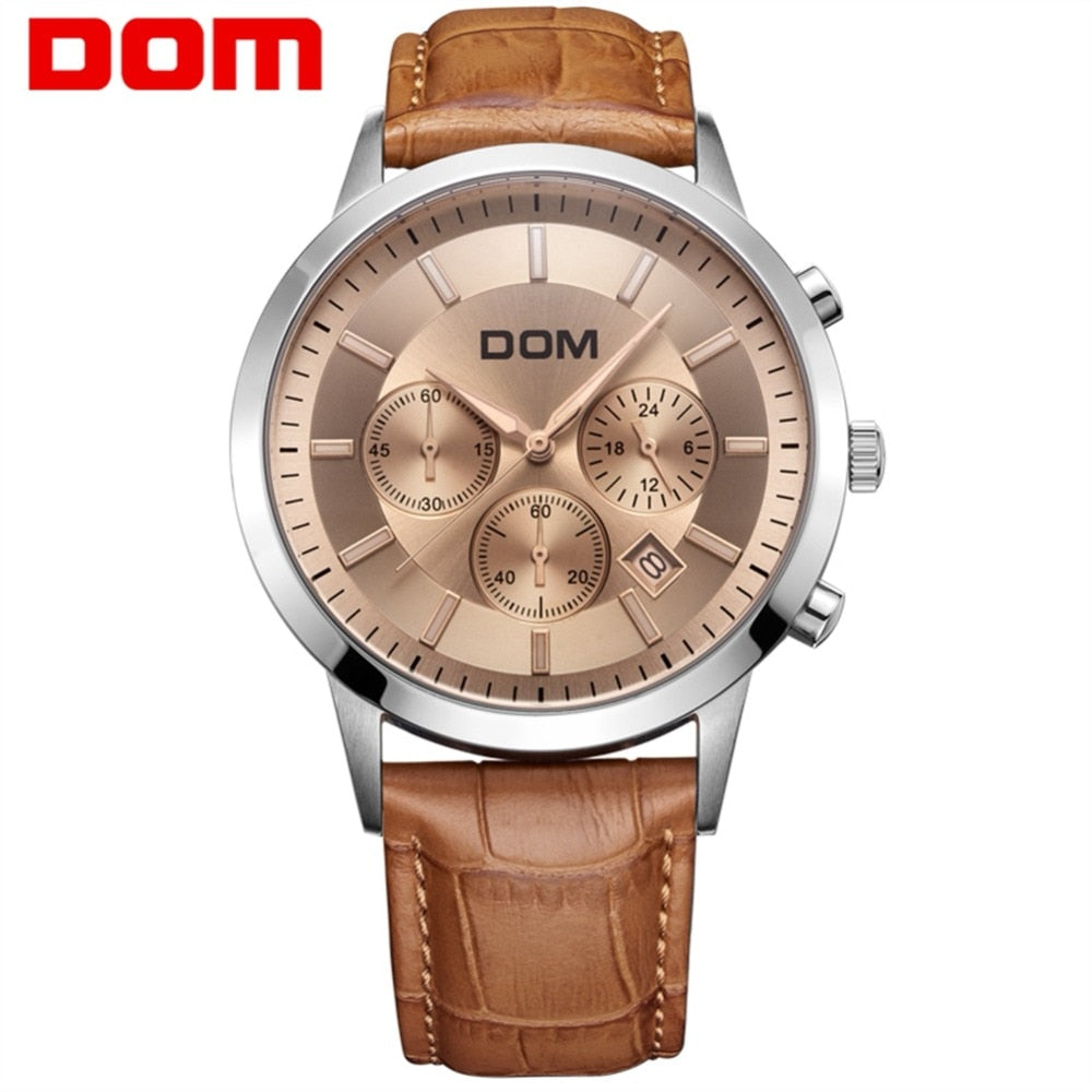 YSYH boutique men's multi-pointer waterproof sports watch Countdown Calendar display Sapphire Crystal Quartz Watch Men