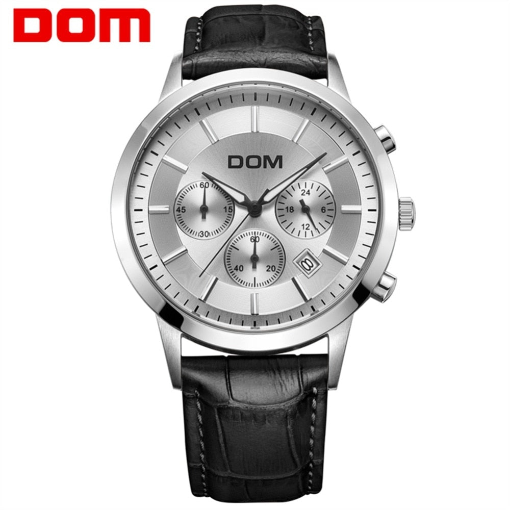 YSYH boutique men's multi-pointer waterproof sports watch Countdown Calendar display Sapphire Crystal Quartz Watch Men
