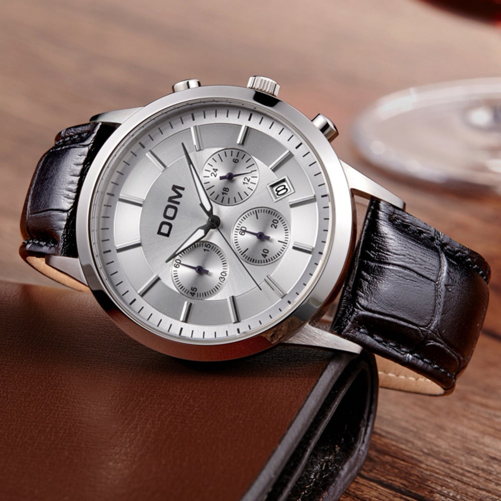 YSYH boutique men's multi-pointer waterproof sports watch Countdown Calendar display Sapphire Crystal Quartz Watch Men
