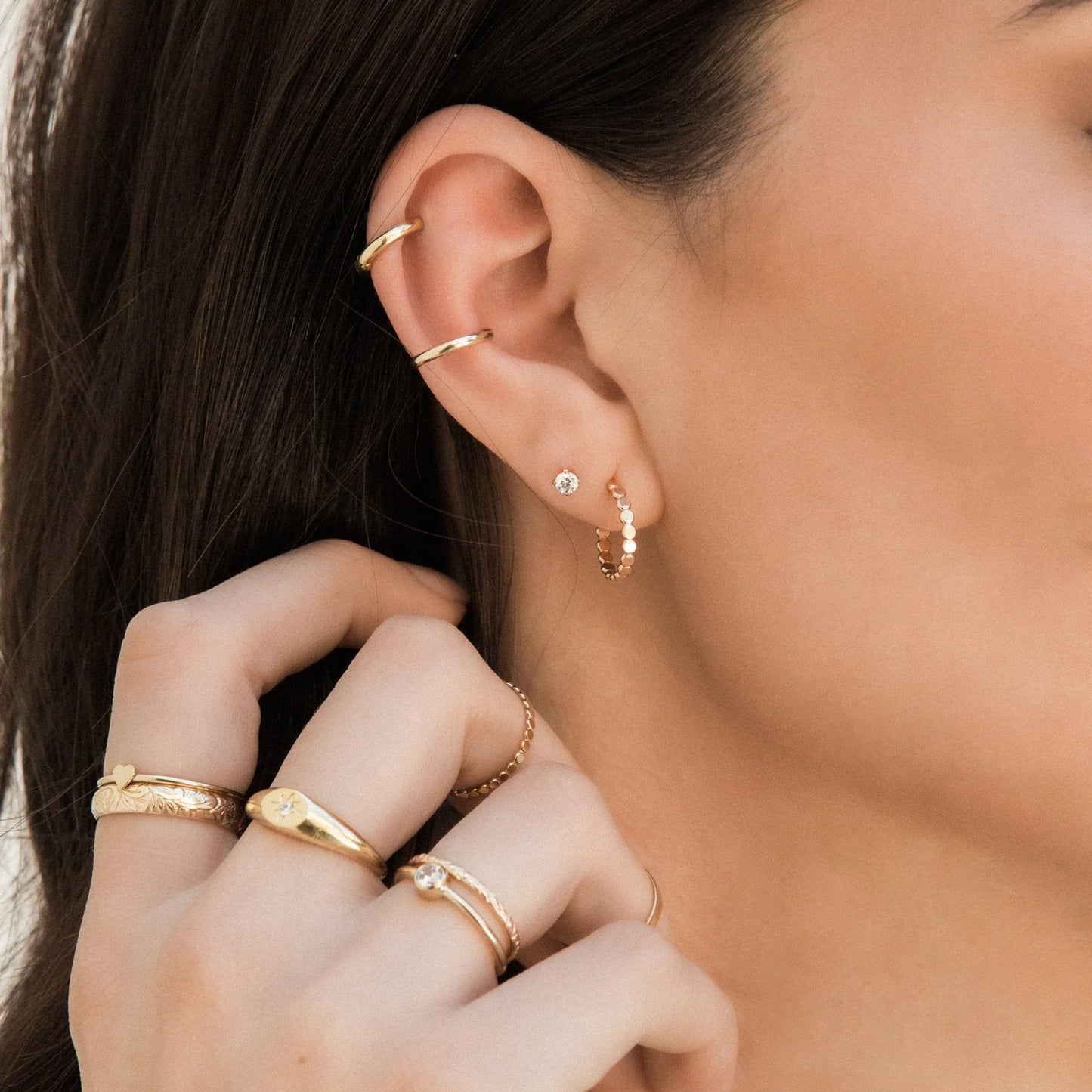 Dot Hoop Earrings