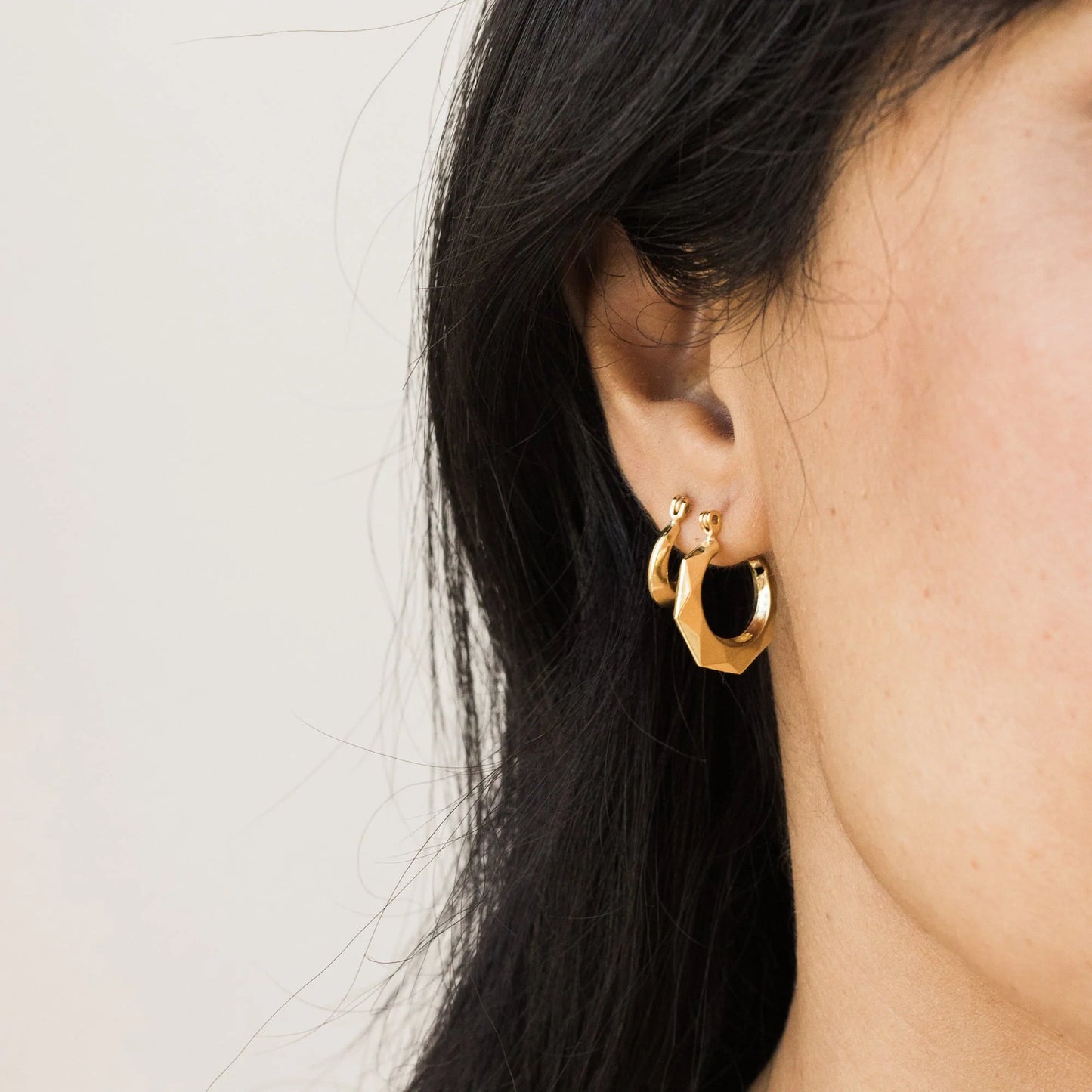 Geometric Hoop Earrings