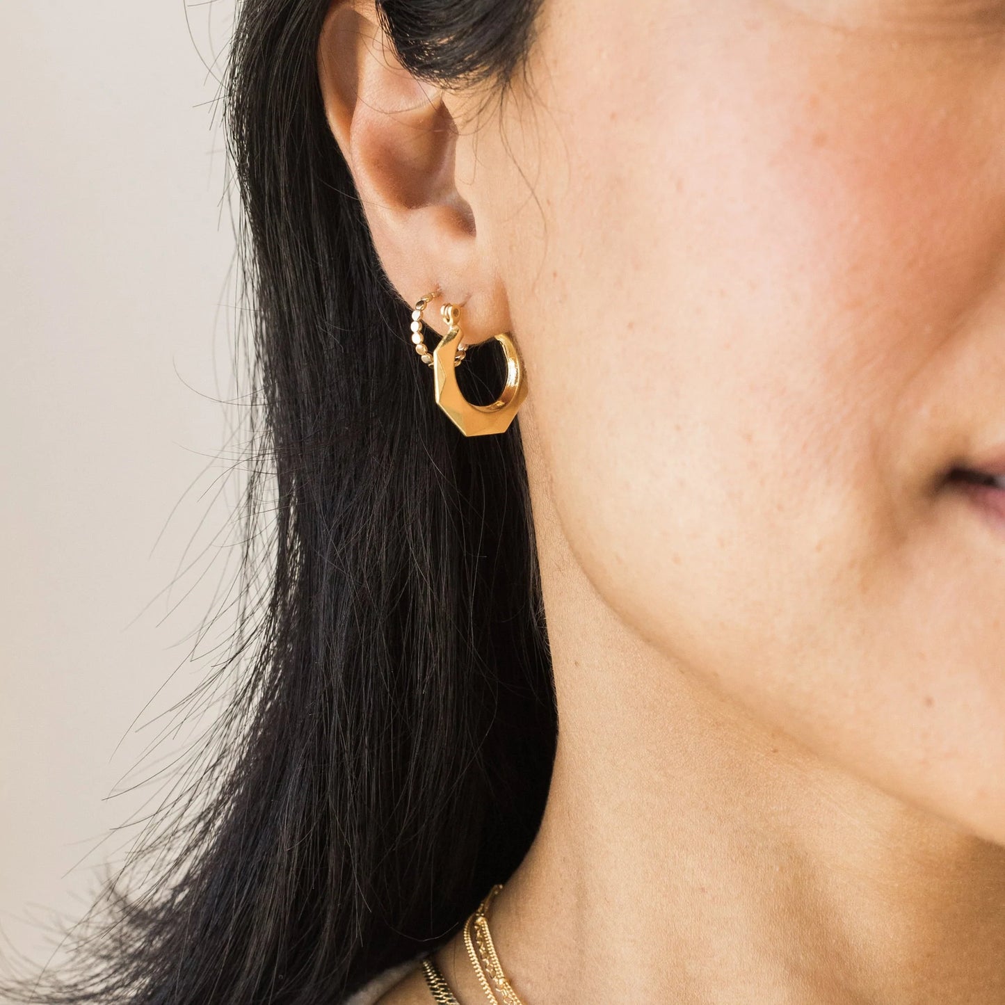 Geometric Hoop Earrings
