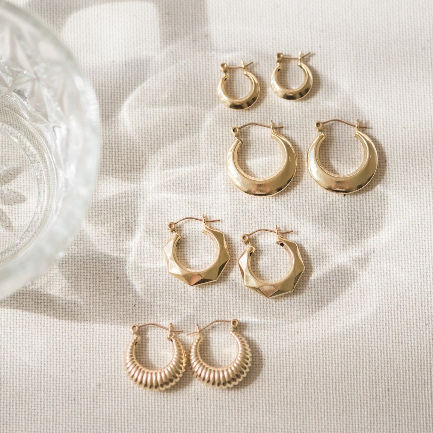 Geometric Hoop Earrings