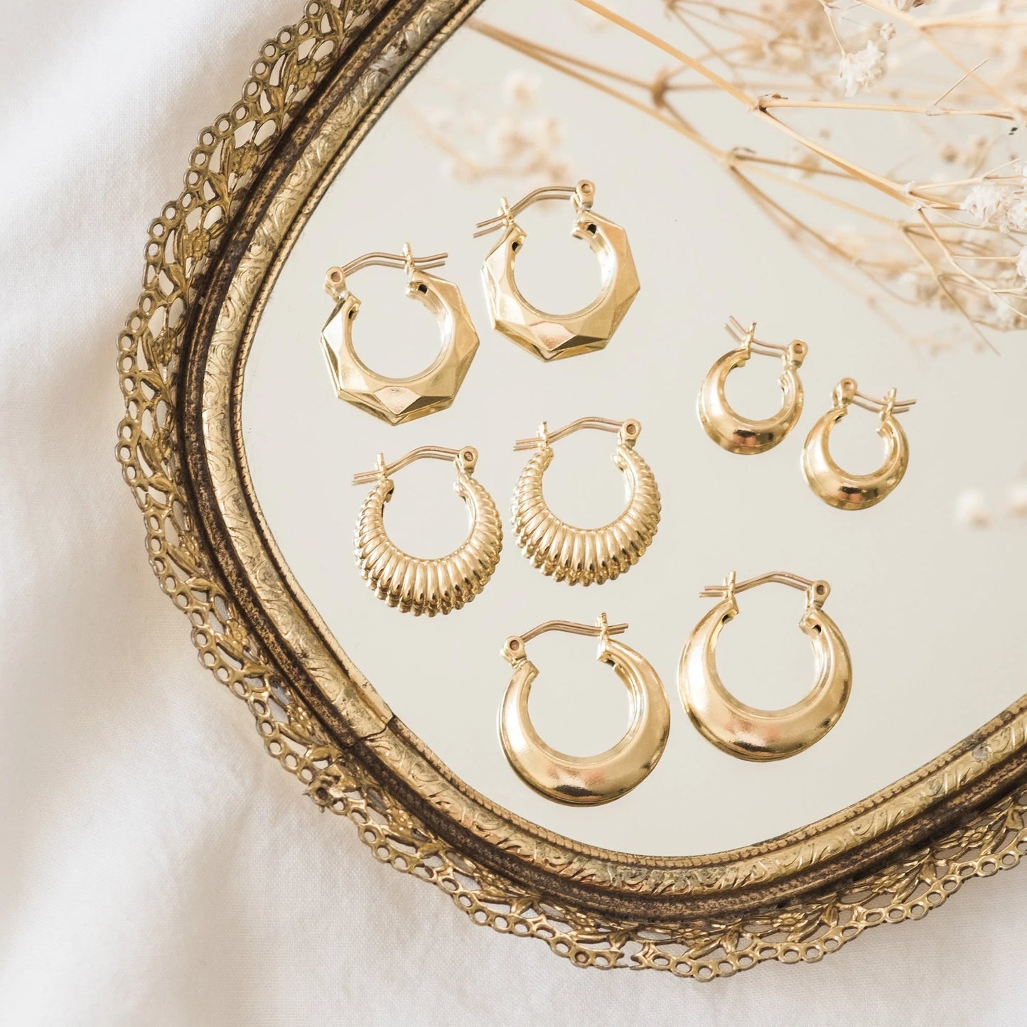 Geometric Hoop Earrings