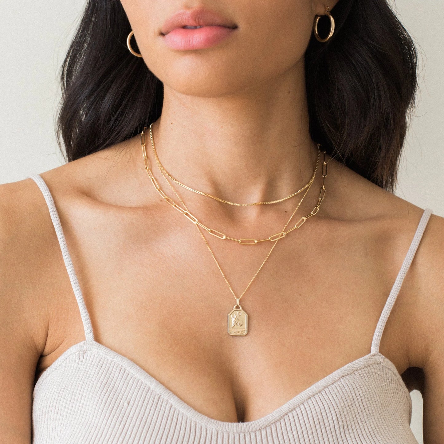 Gold Chunky Hoop Earrings