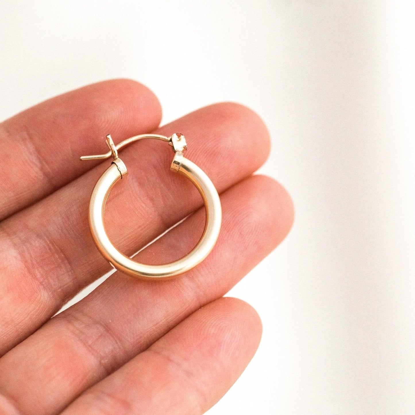 Gold Chunky Hoop Earrings