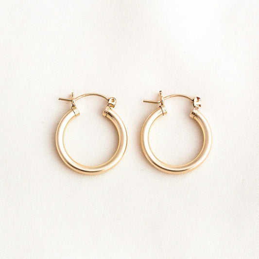 Gold Chunky Hoop Earrings