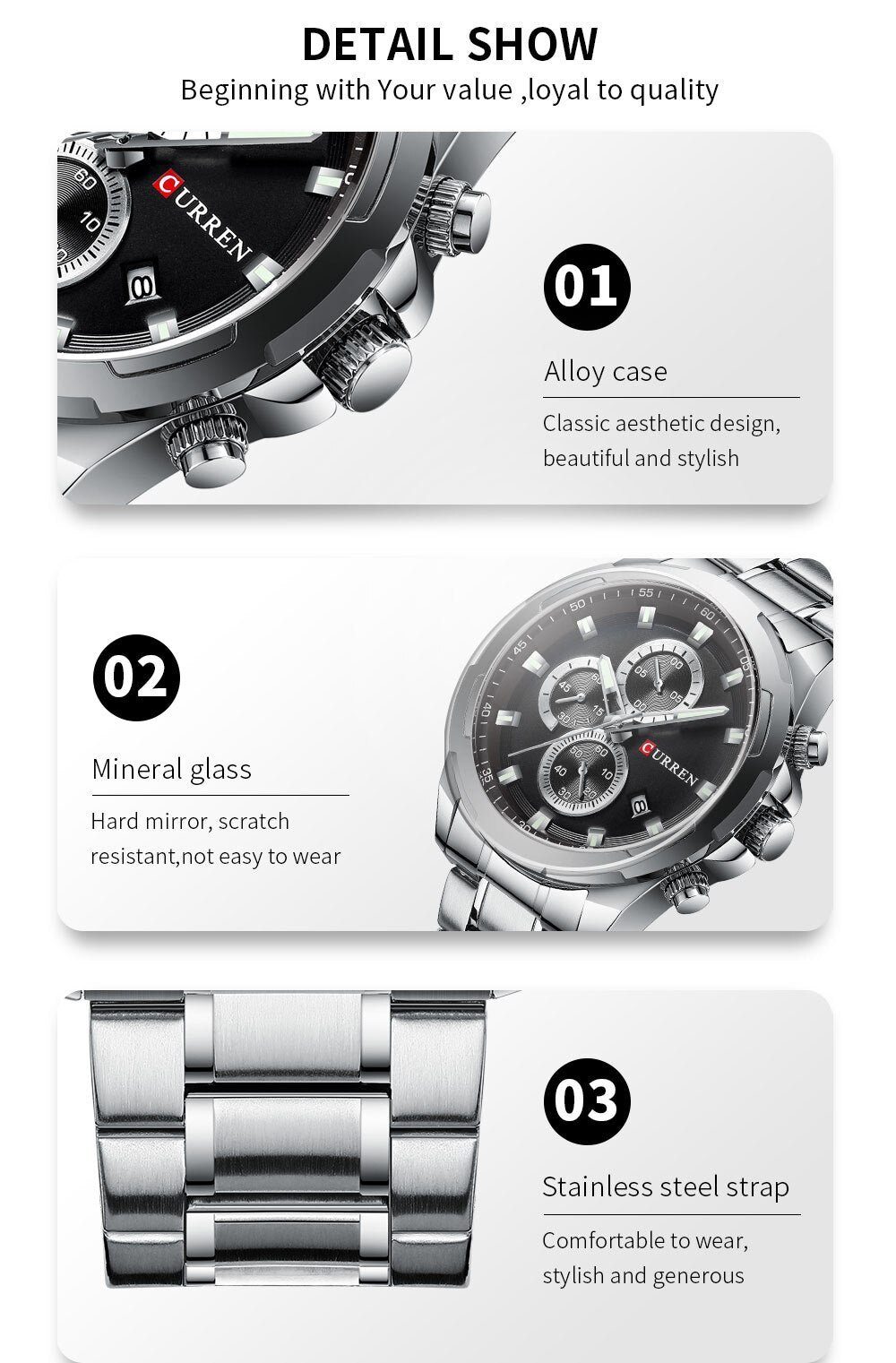 YSYH  Luxury Military Steel Sports Wristwatch For Man Men's Waterproof Male Clock
