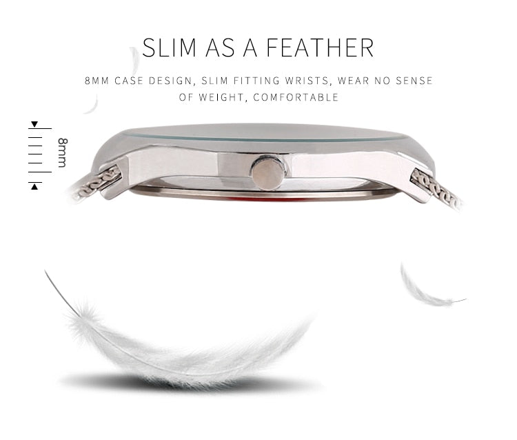 YSYH Fashion Business Men Watches Ultra-thin Male Clock Analog Quartz Sports Steel Waterproof Wristwatch