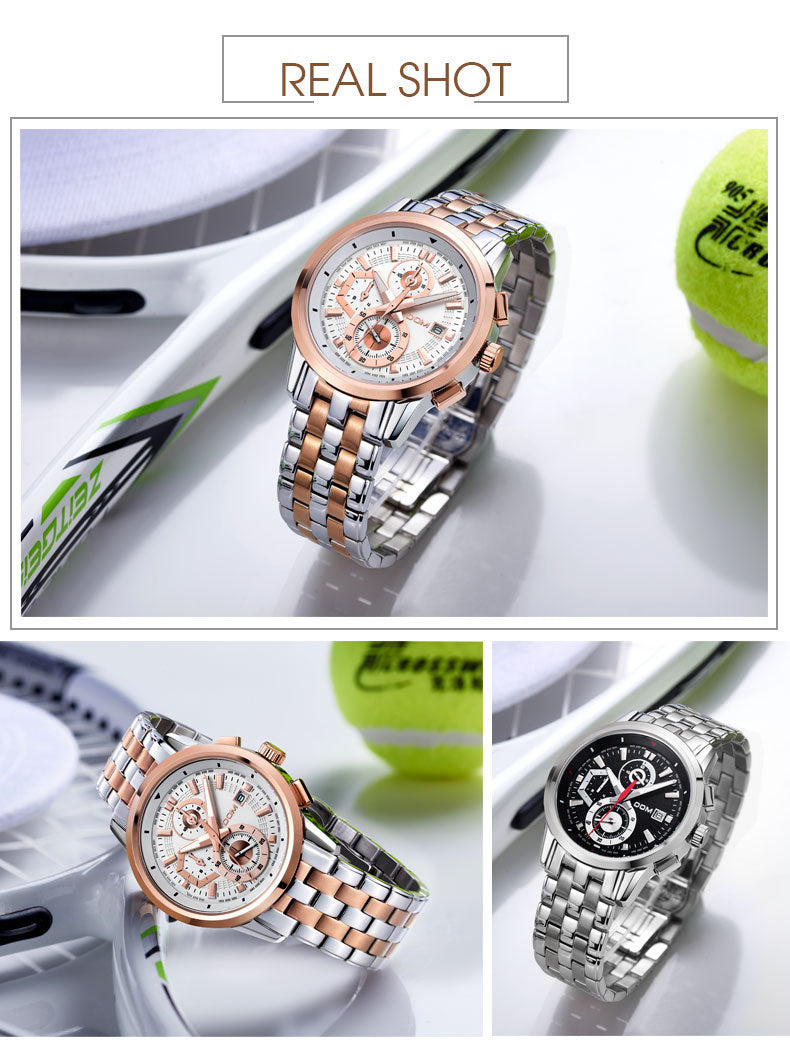 YSYH High quality Movement Men's Sports Waterproof Watch Stopwatch countdown Calendar Multi-function Casual Quartz Wristwatch