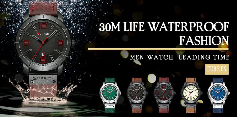 YSYH Quartz Wrist Watch Men Watches Luxury Leather Wristwatch For Male Clock